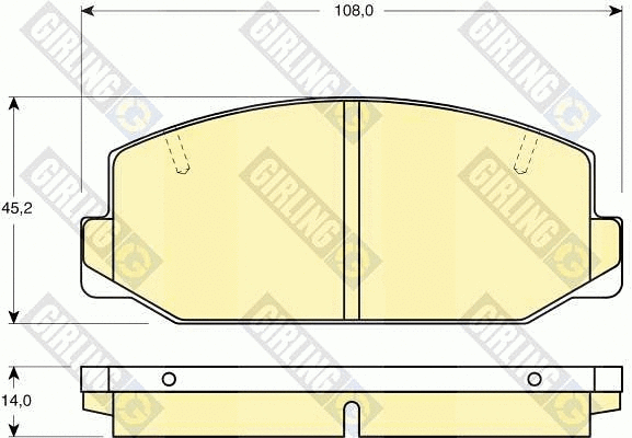Brake Pad Set, disc brake (6101799)
