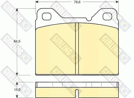 Brake Pad Set, disc brake (6110652)