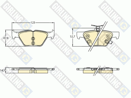 Brake Pad Set, disc brake (6136397)