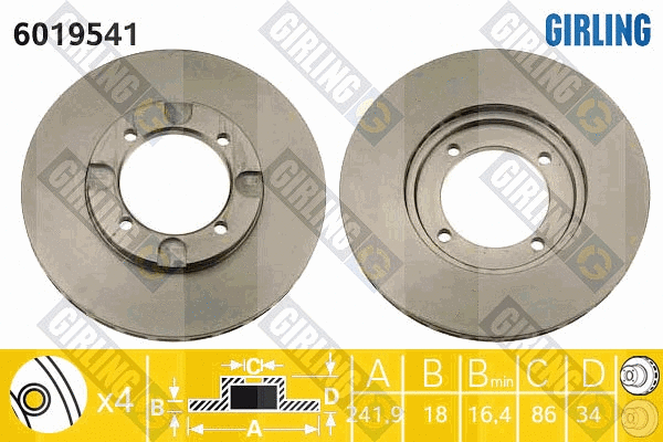 Brake Disc (6019541)