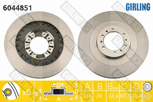 Brake Disc (6044851)