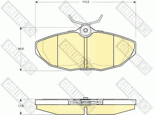 Brake Pad Set, disc brake (6115111)