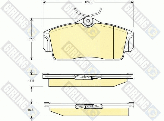 Brake Pad Set, disc brake (6131681)