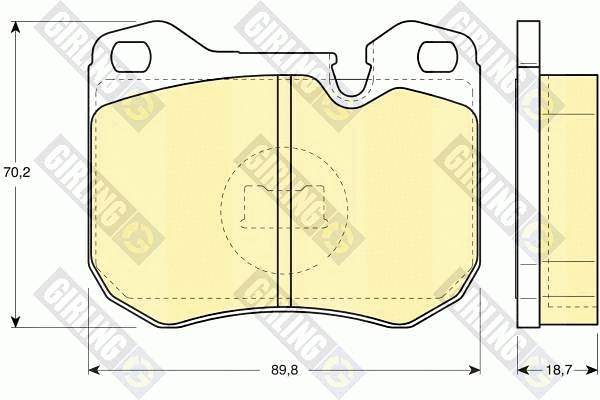 Brake Pad Set, disc brake (6103092)