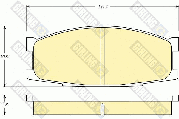 Brake Pad Set, disc brake (6110229)