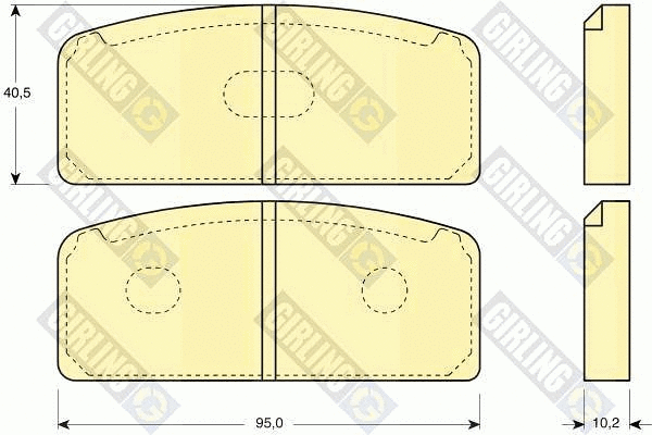 Brake Pad Set, disc brake (6101093)