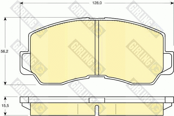 Brake Pad Set, disc brake (6107859)