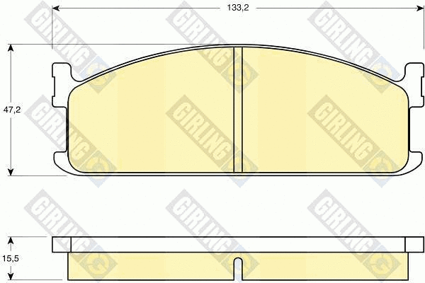 Brake Pad Set, disc brake (6103459)
