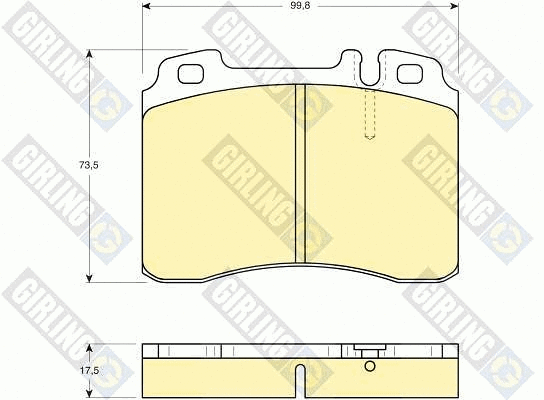 Brake Pad Set, disc brake (6109622)