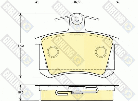 Brake Pad Set, disc brake (6111631)