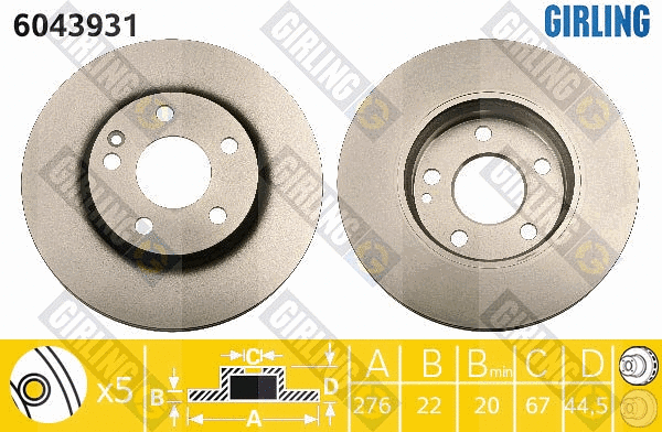 Brake Disc (6043931)