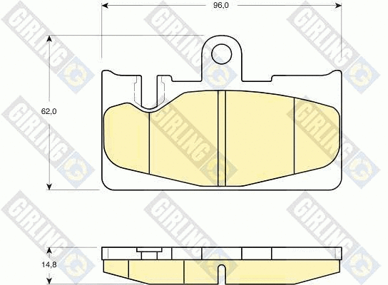 Brake Pad Set, disc brake (6133239)