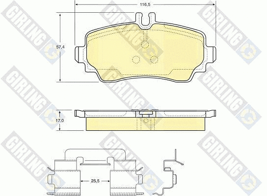 Brake Pad Set, disc brake (6112931)
