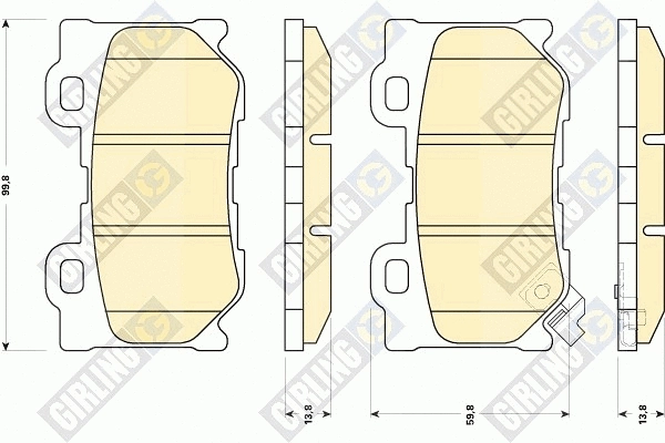 Brake Pad Set, disc brake (6135159)