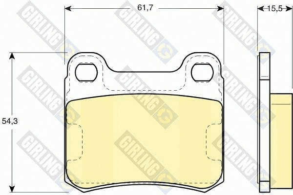 Brake Pad Set, disc brake (6109112)