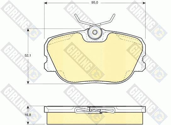 Brake Pad Set, disc brake (6104601)