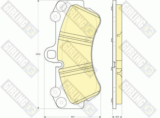 Brake Pad Set, disc brake (6115479)