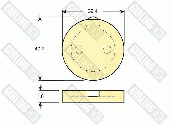 Brake Pad Set, disc parking brake (6101669)