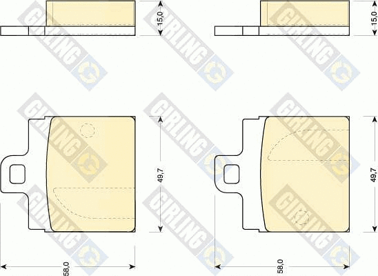 Brake Pad Set, disc brake (6101432)