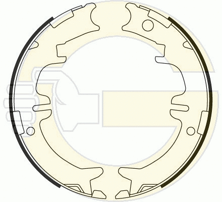 Brake Shoe Set, parking brake