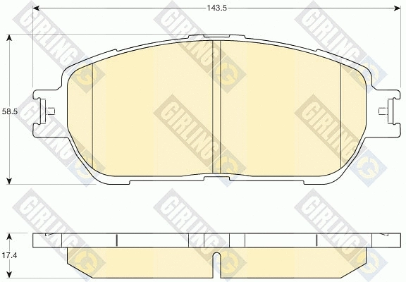 Brake Pad Set, disc brake (6136126)
