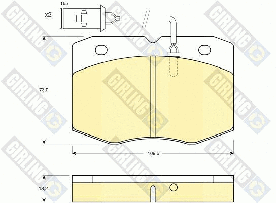 Brake Pad Set, disc brake (6111119)
