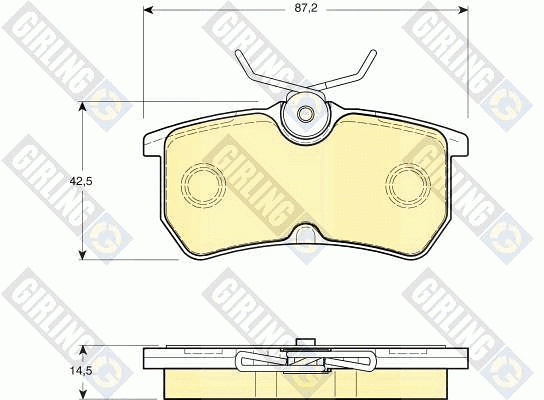 Brake Pad Set, disc brake (6113541)