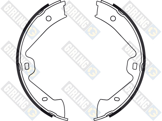 Brake Shoe Set, parking brake