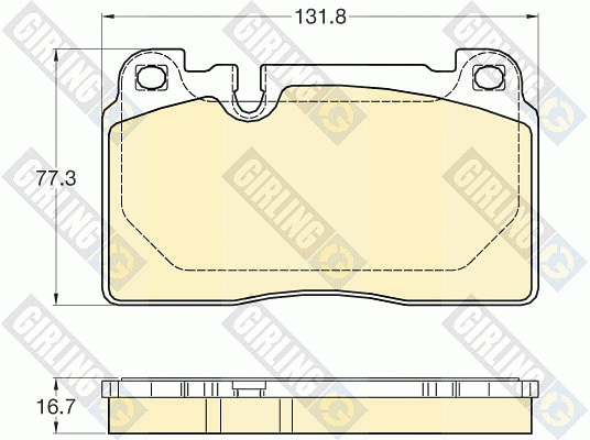 Brake Pad Set, disc brake (6120225)