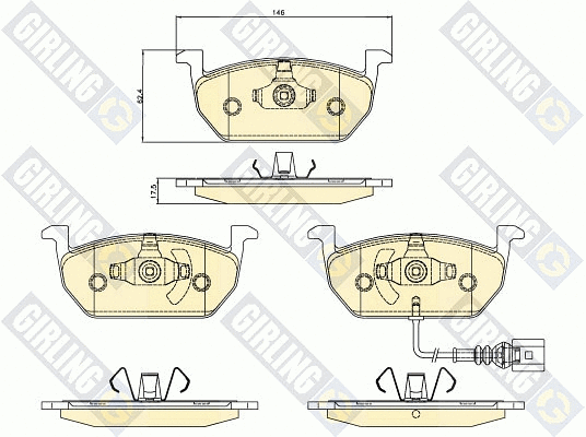 Brake Pad Set, disc brake (6120802)