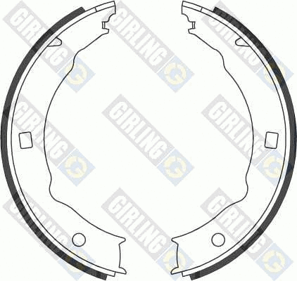 Brake Shoe Set, parking brake (5186832)