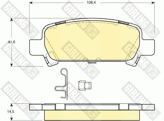 Brake Pad Set, disc brake (6132239)