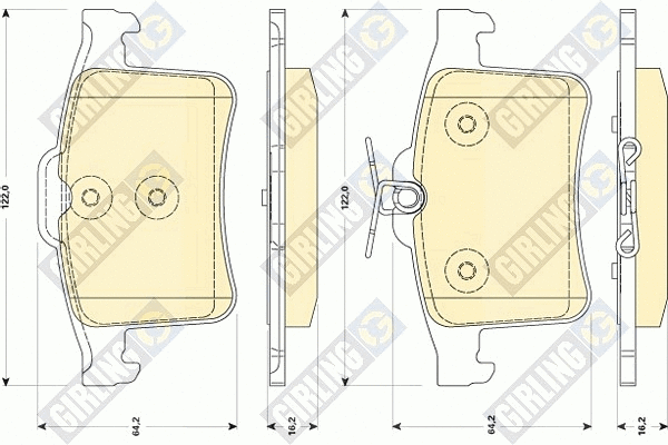 Brake Pad Set, disc brake (6118772)