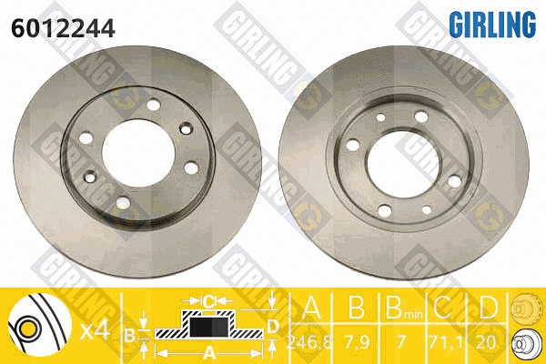 Brake Disc (6012244)