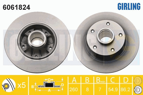 Brake Disc (6061824)