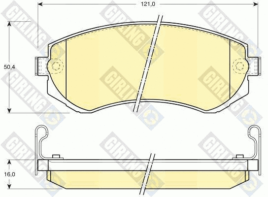 Brake Pad Set, disc brake (6110099)