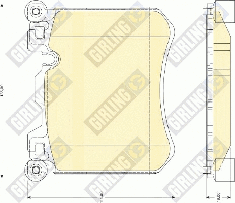 Brake Pad Set, disc brake (6118269)