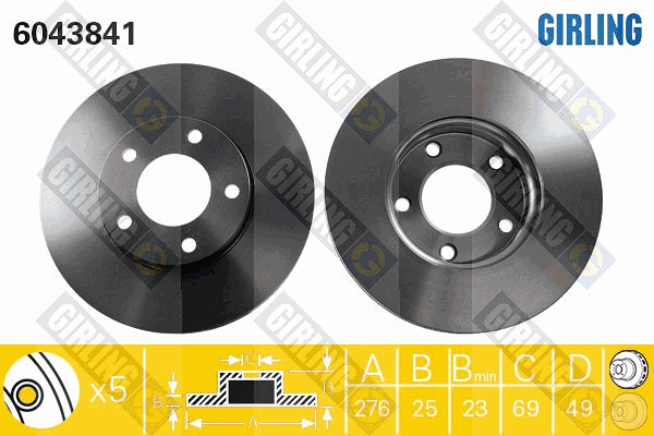 Brake Disc (6043841)