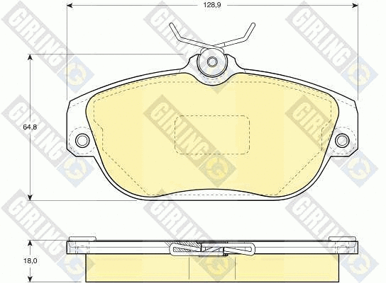 Brake Pad Set, disc brake (6108371)