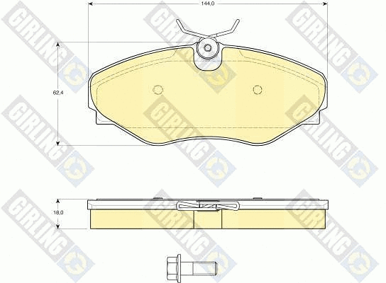 Brake Pad Set, disc brake (6115741)
