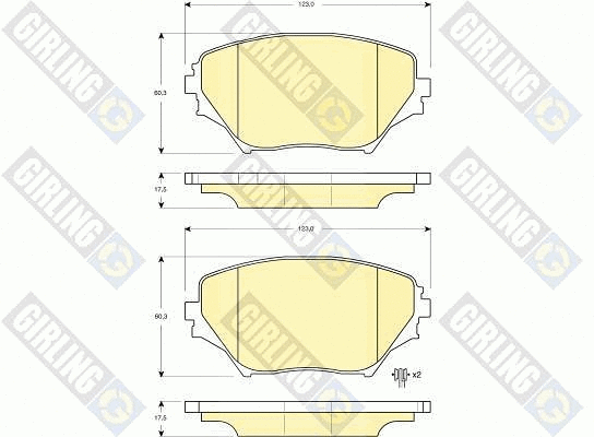 Brake Pad Set, disc brake (6132519)