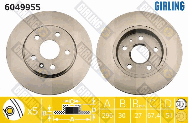 Brake Disc (6049955)