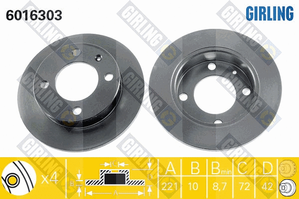 Brake Disc (6016303)