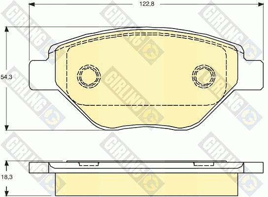 Brake Pad Set, disc brake (6115714)