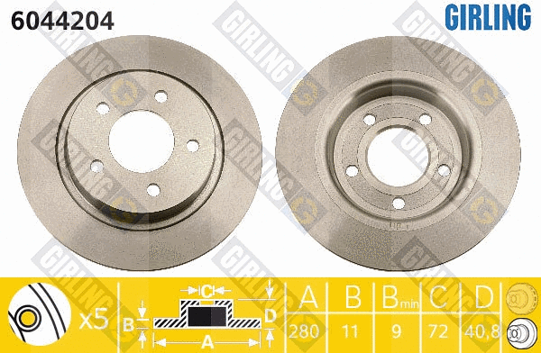 Brake Disc (6044204)