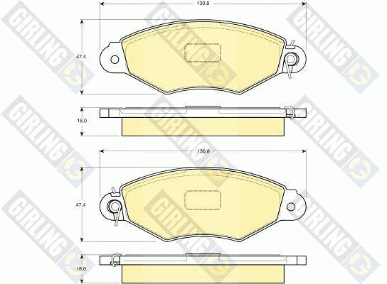 Brake Pad Set, disc brake (6113213)