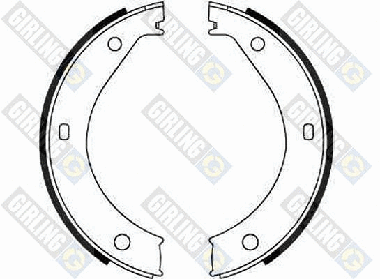Brake Shoe Set, parking brake (5182172)