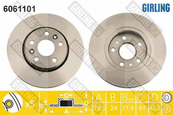 Brake Disc (6061101)