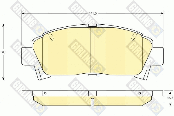 Brake Pad Set, disc brake (6111459)