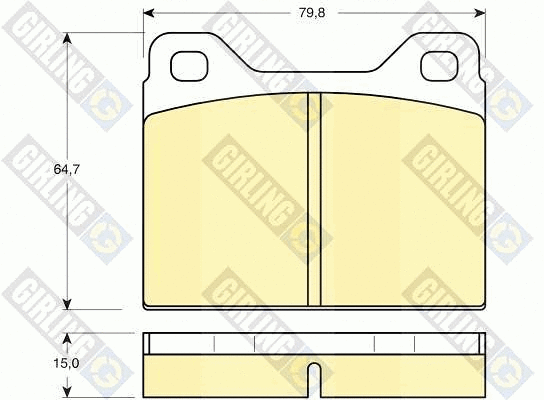 Brake Pad Set, disc brake (6101312)